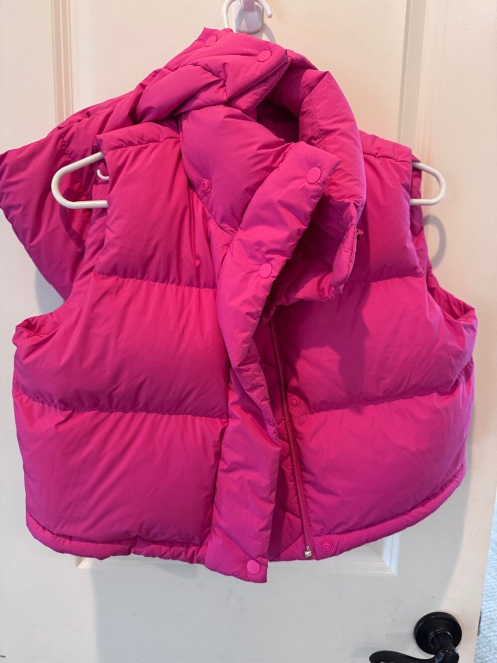 Lululemon Wunder Puff Cropped Vest Pink Size 4 Down Puffer Jacket